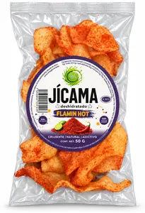 Bolsa de Jícama Flamin Hot de 50 g