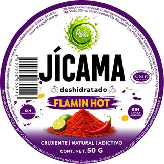 Etiqueta de Jícama Flamin Hot