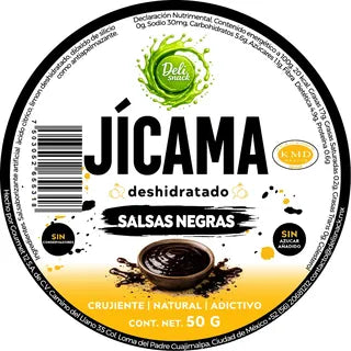 Etiqueta de Jícama Salsas negras