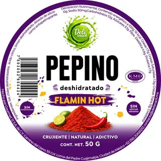 Etiqueta de Pepino Flamin Hot