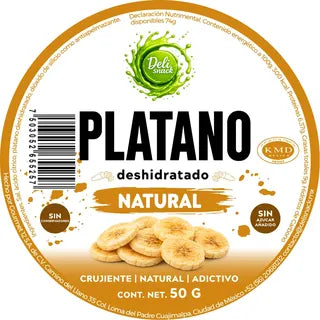 Etiqueta de Plátano Natural